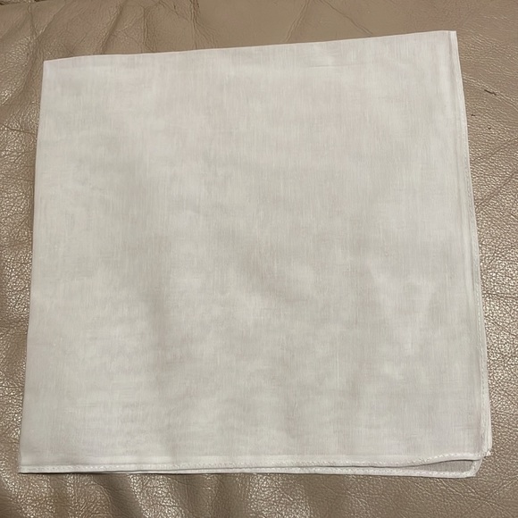 Vamqor Accessories - Vamqor 100% Cotton Fine Bandanas Solid White, New, 2 Bandanas